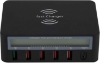 Imagen de Cargador de pantalla USB inteligente inalámbrico Negro de 6 puertos - 818F
