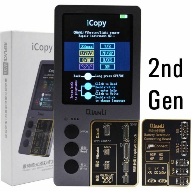 Picture of Qianli iCopy plus v2.1 Truetone  Programador sensor test batería EEPROM iPhone 