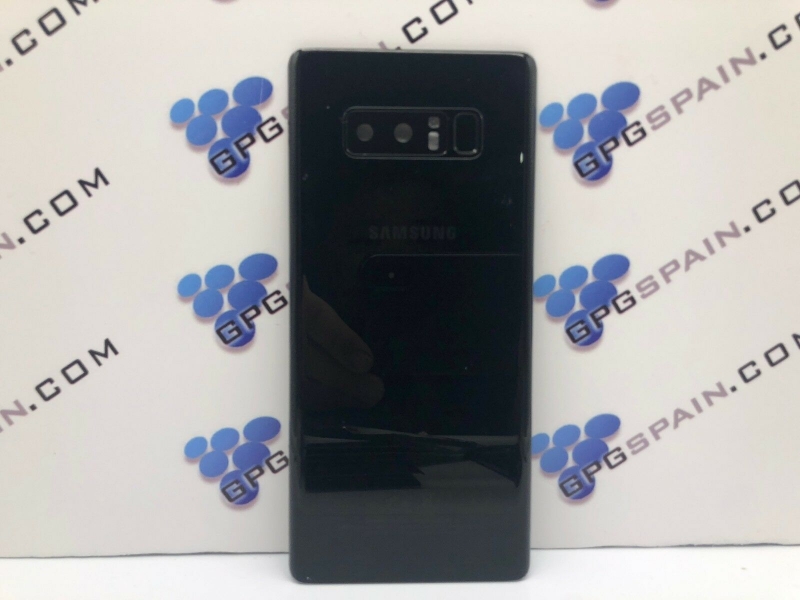 Imagen de Tapa ORIGINAL desmontaje  Samsung Galaxy NOTE 8 N950 CON LENTE DORADA NEGRA 