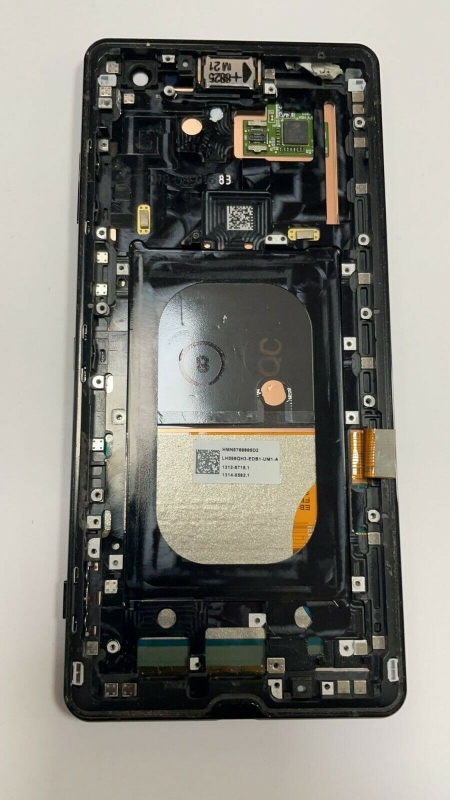 Picture of  PANTALLA LCD+TACTIL Con MARCO Negro Original Para Sony Xperia XZ3 Desmontaje