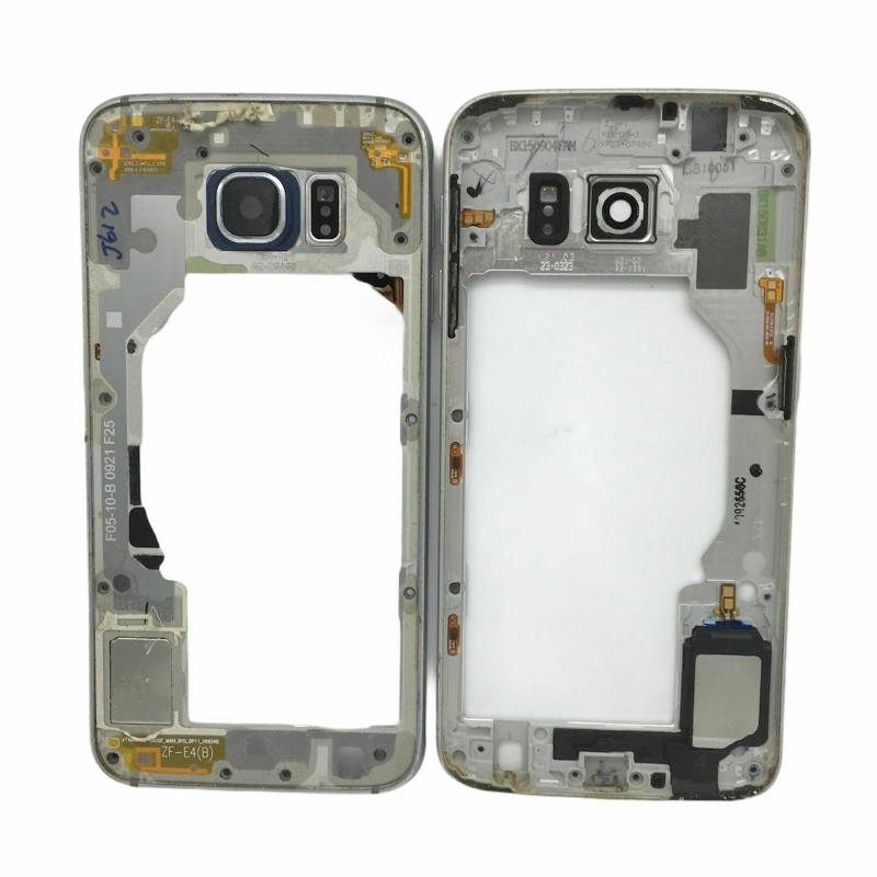 Imagen de Marco intermedio chasis de pantalla  Samsung Galaxy S6 G920F Plata  Desmontaje