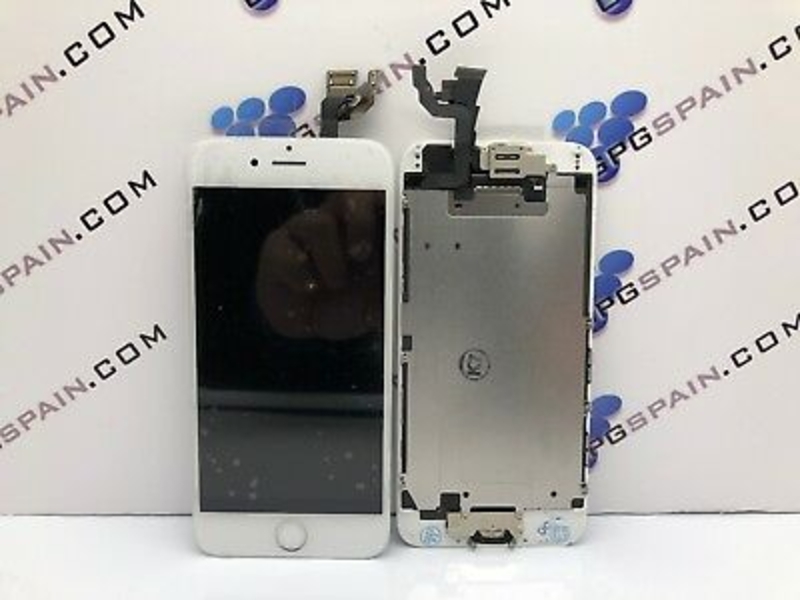 Imagen de Pantalla Completa LCD+Tactil iPhone 6G BLANCO Botón Home+Altavoz+Cámara frontal 