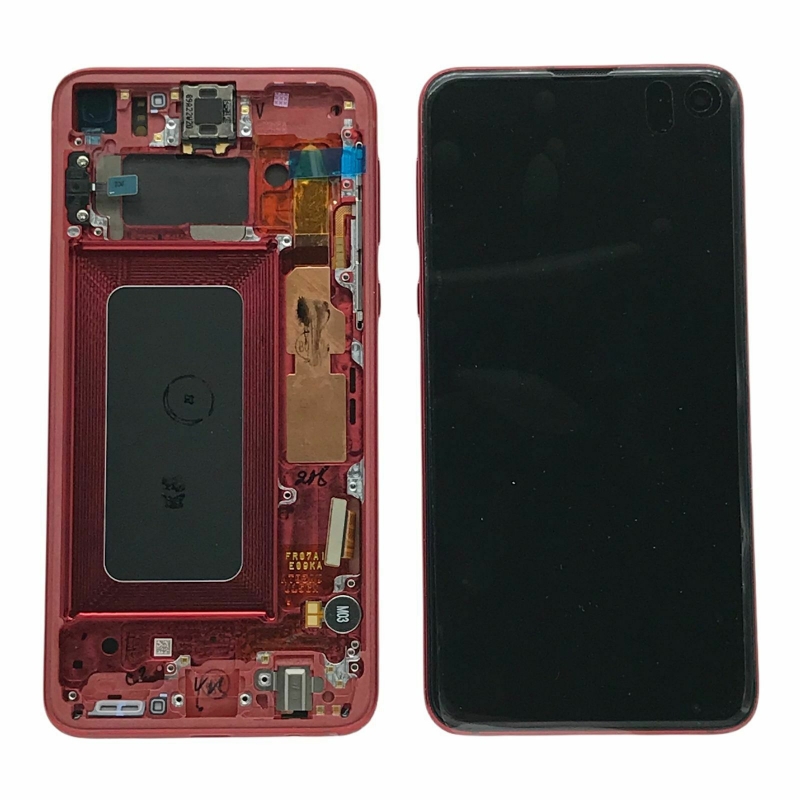 Imagen de Pantalla Completa Original Con Marco Para Samsung Galaxy S10e Rojo Desmontaje