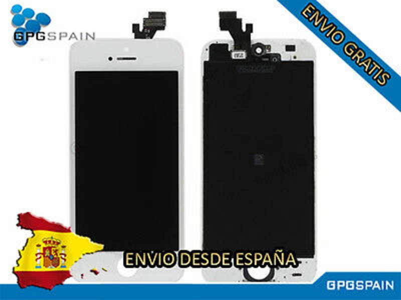 Imagen de PANTALLA COMPLETA TACTIL LCD IPHONE 5 LCD ORIGINAL BLANCA REMANUFACTURADO