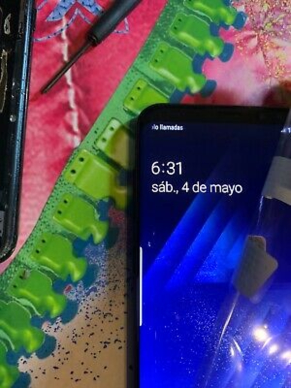 Picture of PANTALLA CON MARCO ORIGINAL SAMSUNG S8 PLUS SM-G955F NEGRA desmontaje NUMERO 1