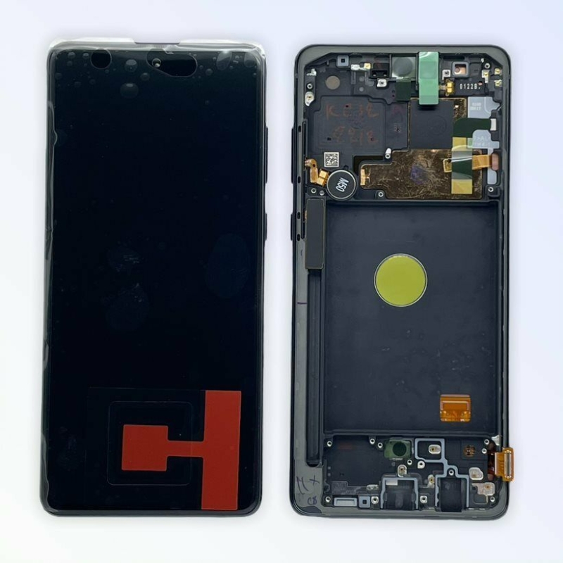 Imagen de Pantalla Completa Original Con Marco Para Samsung Galaxy Note 10 Lite N770 Negra