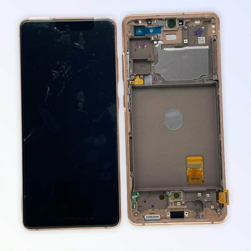Imagen de Pantalla Completa Original Con Marco Samsung Galaxy S20 FE SM-G780F SM-G781 Oro