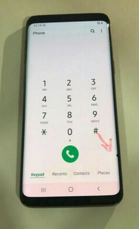 Imagen de Pantalla Completa Original Samsung Galaxy S9 Duos Violeta fondo un poco quemado