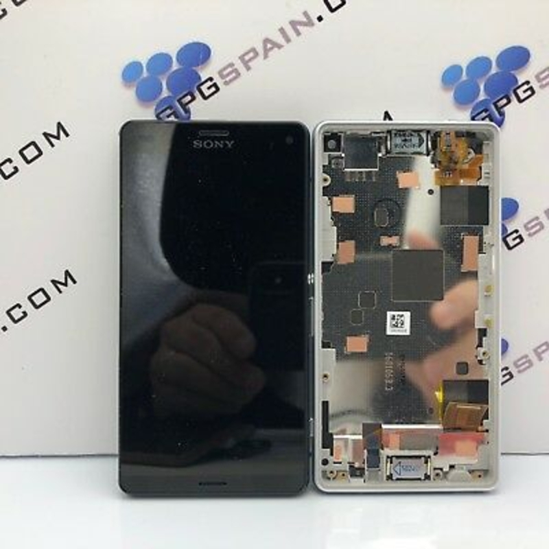 Imagen de Pantalla completa Sony Xperia Z1 MINI COMPACT MARCO NEGRA DESMONTAJE  