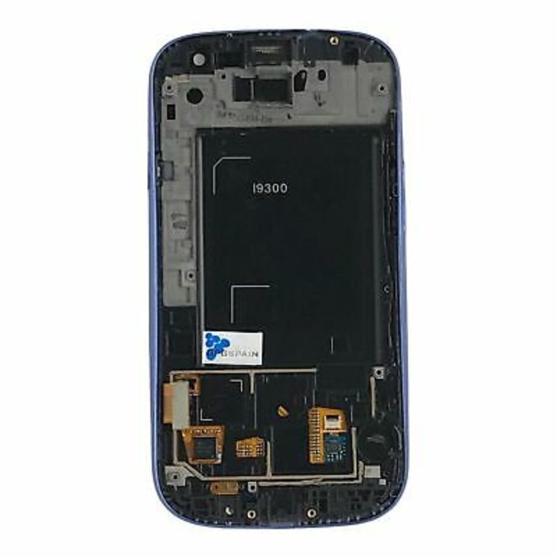 Imagen de Pantalla LCD+Táctil Con Marco Desmontaje Samsung Galaxy S3 I9300 Color Azul