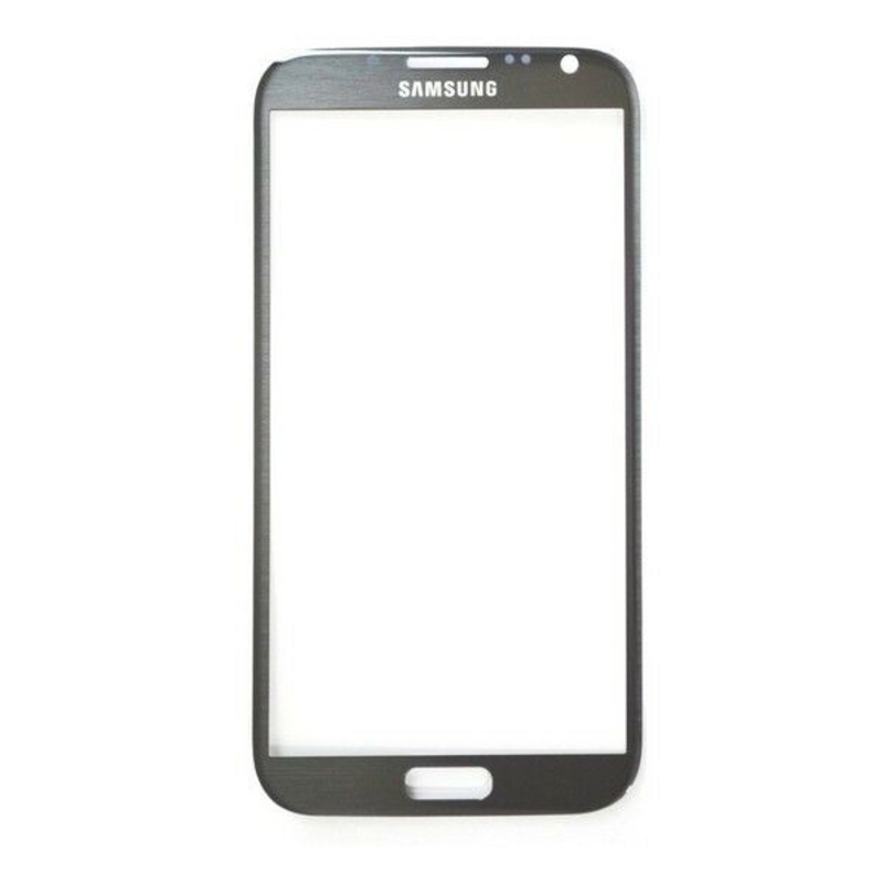 Imagen de Pantalla Cristal NEGRA  Samsung Galaxy NOTE 2 N7100  SOLO CRISTAL RECAMBIO