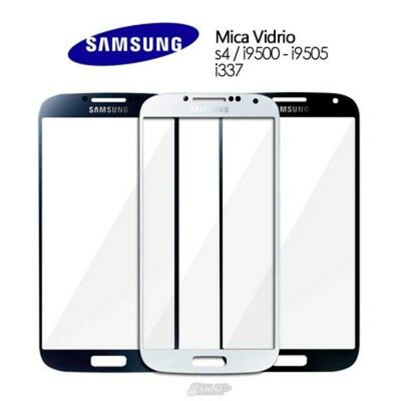 Imagen de Pantalla Cristal NEGRA Samsung Galaxy S4 S4 i9500 i9505 SOLO CRISTAL RECAMBIO 