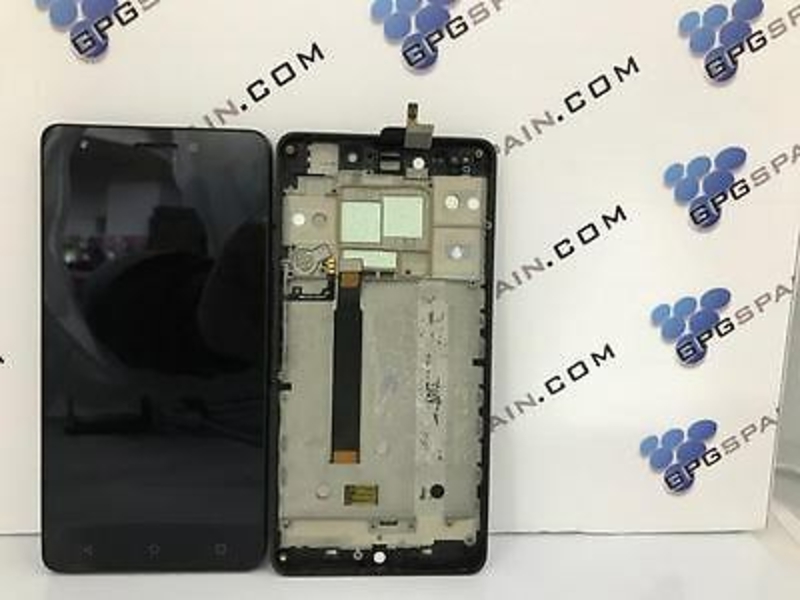 Imagen de Pantalla ORIGINAL BQ AQUARIS M5.5 COLOR NEGRA CON MARCO NUEVO   