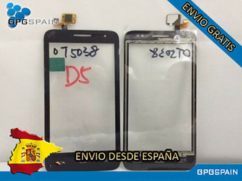 Picture of PANTALLA TACTIL DIGITALIZADOR ALCATEL D5 OT5038 NEGRA  CERTIFICADA 