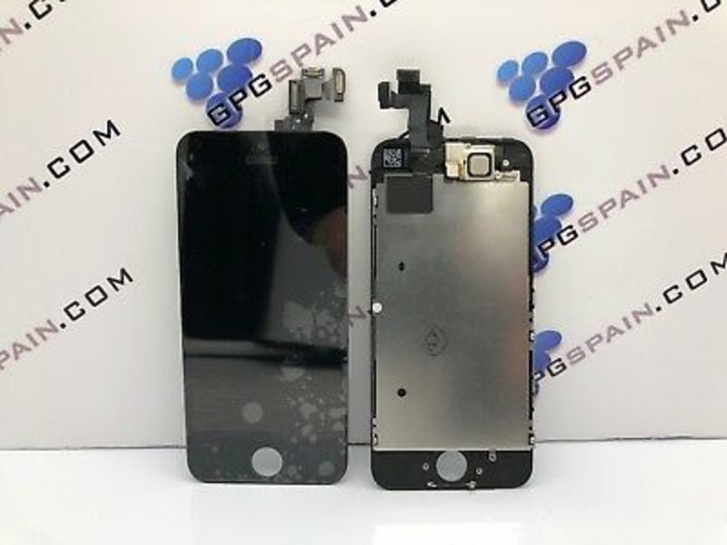 Imagen de PANTALLA ORIGINAL IPHONE 5S 5SE COLOR NEGRA CON CHASIS Y AURICULAR  