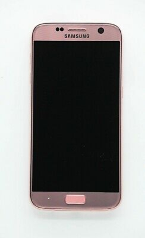 Imagen de PANTALLA ORIGINAL SAMSUNG GALAXY S7 CON MARCO ROSA DESMONTAJE MOVIL  