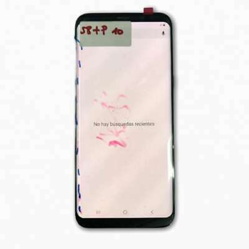 Imagen de Pantalla Original Samsung Galaxy s8+  Con Linea  Con Marco Plata con defecto P10