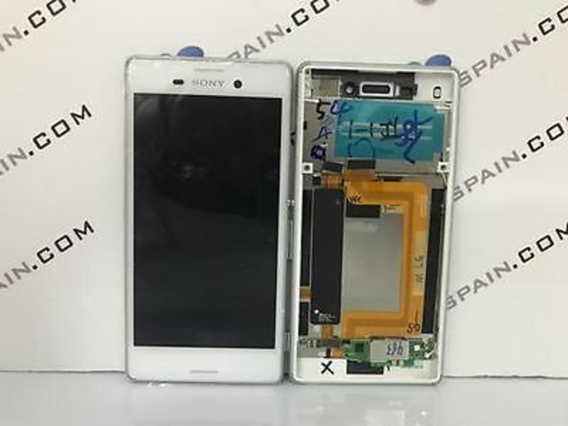 Imagen de Pantalla SONY XPERIA M4 AQUA BLANCA MARCO WHITE 100% ORIGINAL "DESMONTAJE MOVIL"
