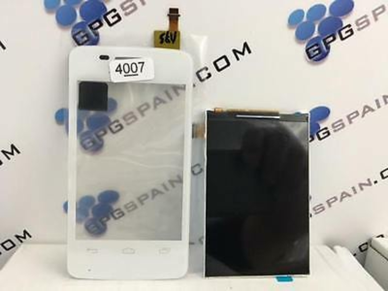 Imagen de Pantalla táctil Touch+ LCD color BLANCO Para ALCATEL ONE TOUCH PIXI 4007  E