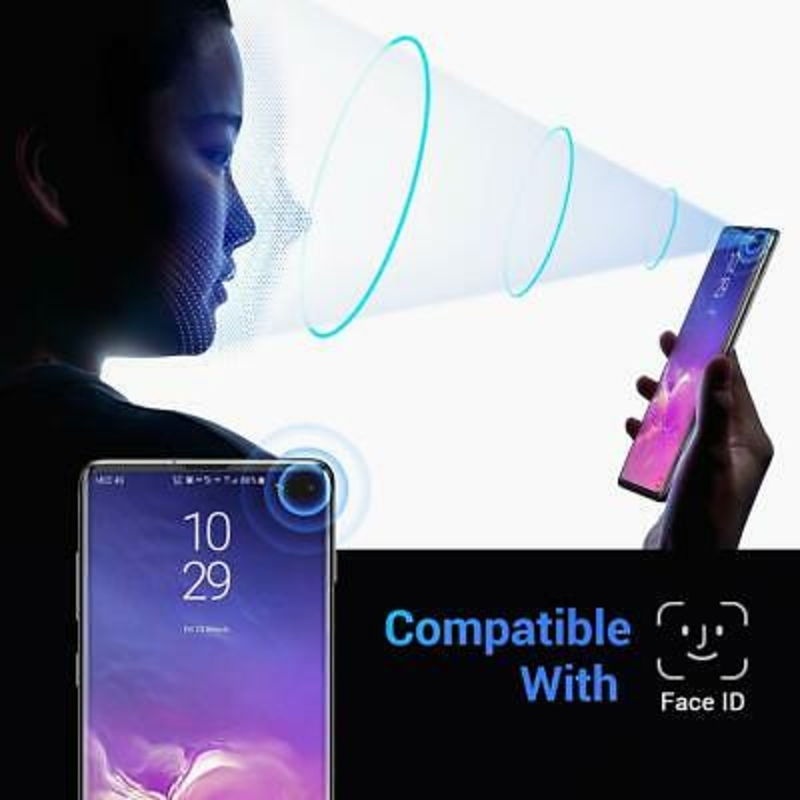 Imagen de Cristal templado 3D protector de pantalla Samsung Galaxy s10 PLUS 