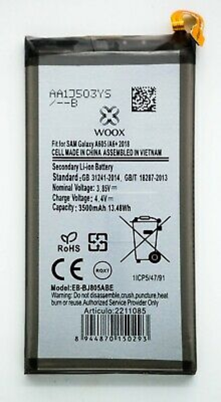 Imagen de Bateria paraSAMSUNG GALAXY A6 PLUS 2018 EB-BJ805ABE nueva 