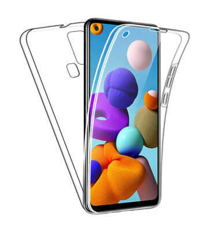 Imagen de Funda doble 360º para SAMSUNG GALAXY A21s Delantera y trasera Gel Transparente