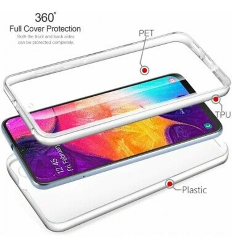 Imagen de Funda doble 360º para SAMSUNG GALAXY A72 5G Delantera y trasera Transparente 