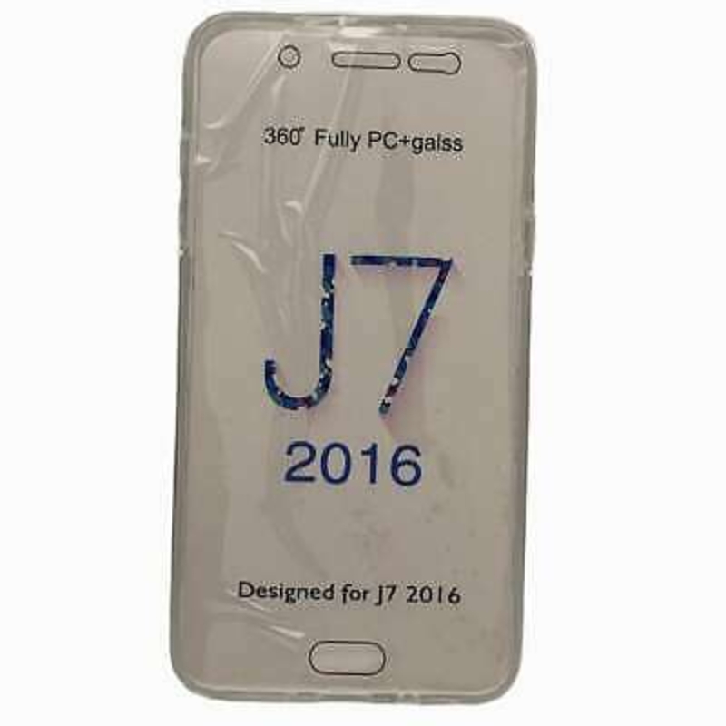 Imagen de Funda doble 360º para SAMSUNG GALAXY j7 2016 Delantera y trasera Gel Transparent