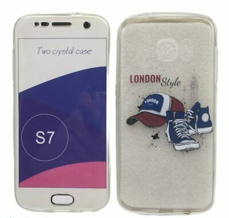 Imagen de Funda doble 360º Para Samsung Galaxy S7 Delantera y trasera Silicona Blanda