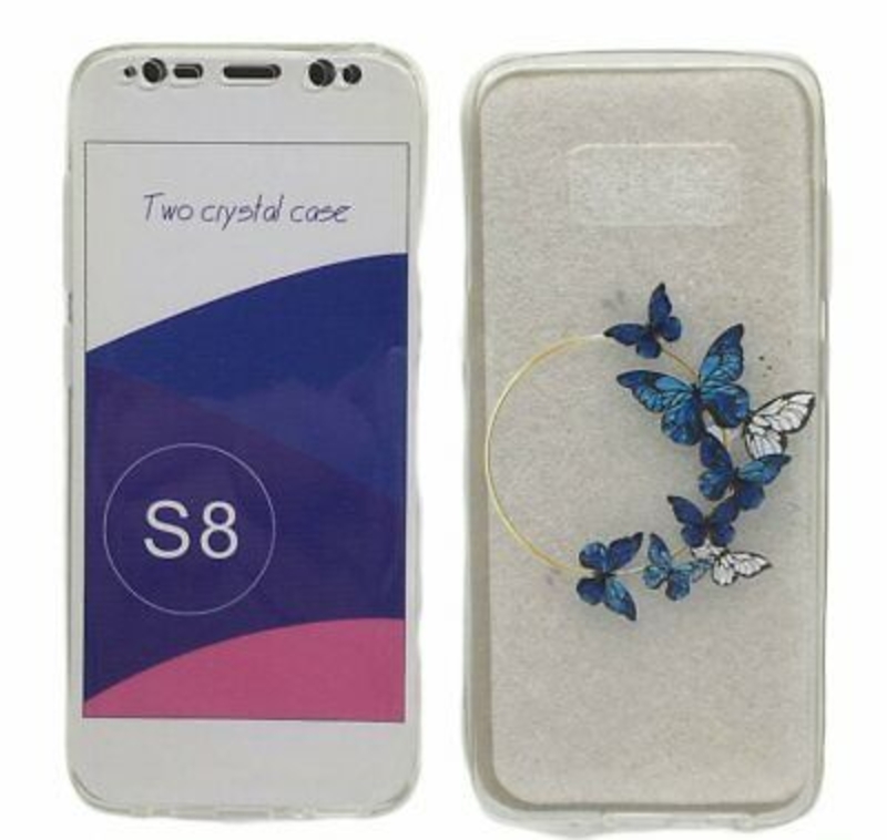 Picture of Funda doble 360º Para Samsung Galaxy S8 Delantera y trasera Silicona Blanda