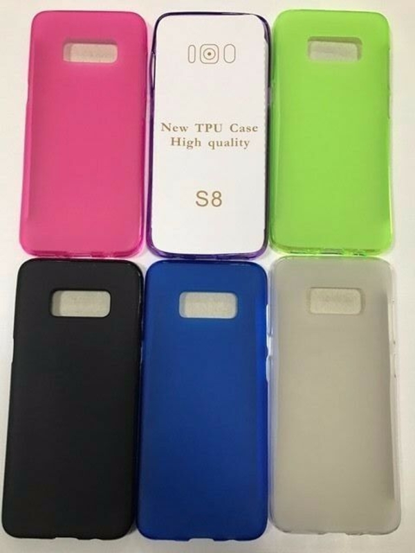 Imagen de Funda Silicona calidad TPU SAMSUNG S8 con cristal opcional  