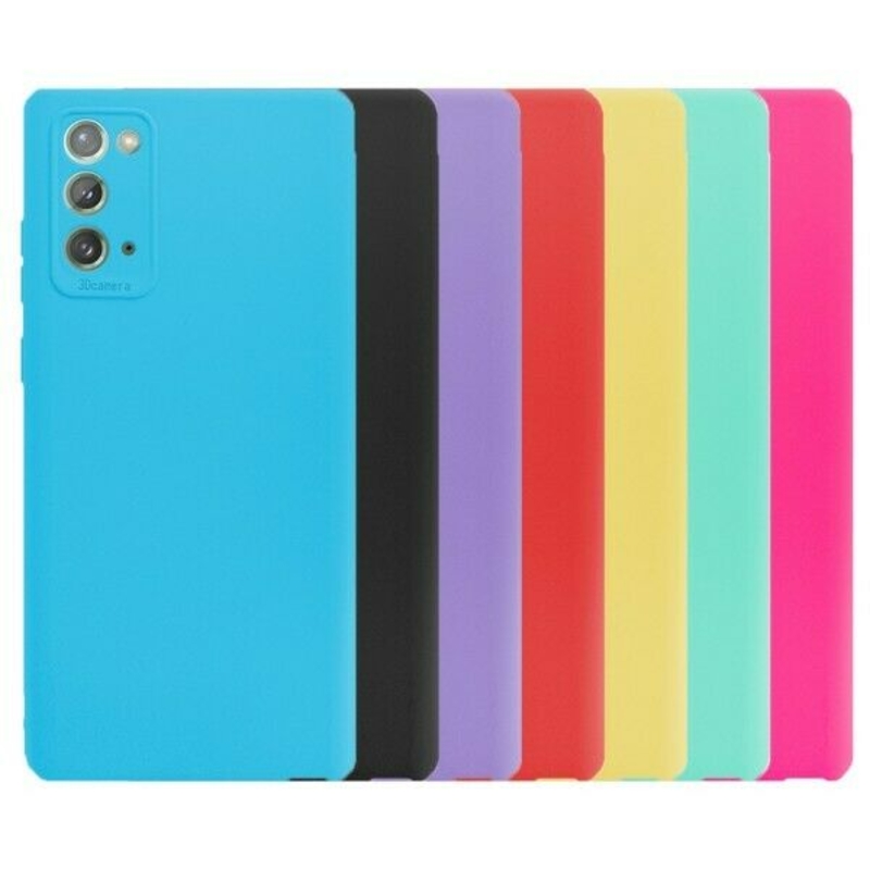 Imagen de Funda Silicona Suave Para Samsung Note 20 con Cámara 3D -7 Colores 