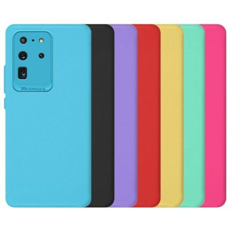 Imagen de Funda Silicona Suave Samsung S20 Ultra con Cámara 3D - 7 Colores 