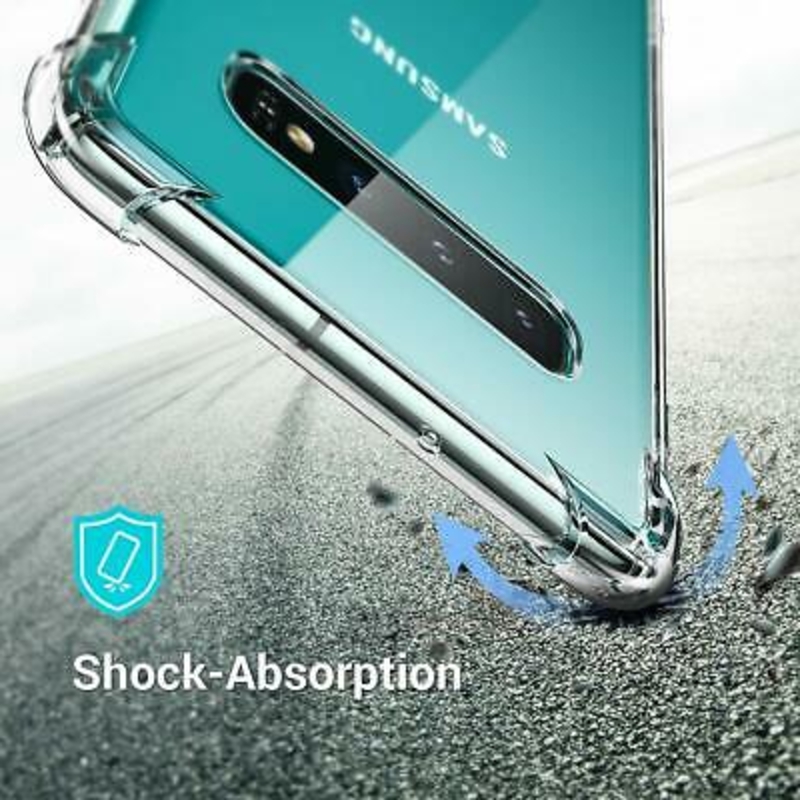 Imagen de Funda Transparente con Marco Reforzado y Esquina Parachoques  PARA SAMSUNG S10