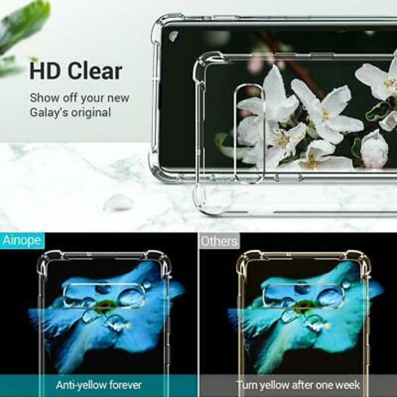Imagen de Funda Transparente con Marco Reforzado y Esquina Parachoques  PARA SAMSUNG S10