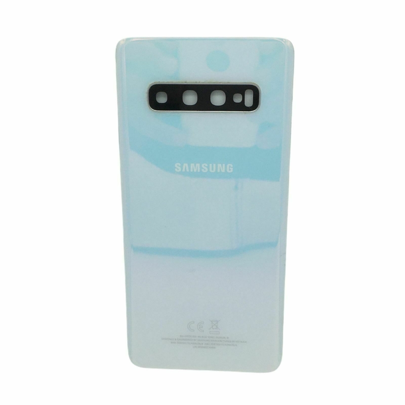 Imagen de Tapa Trasera Cubre Batería Para Samsung Galaxy S10 Desmontaje Color Blanco
