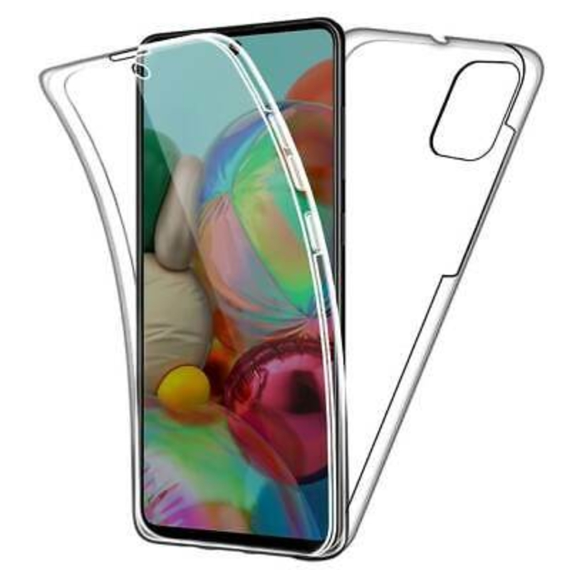 Imagen de Funda doble 360º para SAMSUNG GALAXY A71 Delantera y trasera Gel Transparente