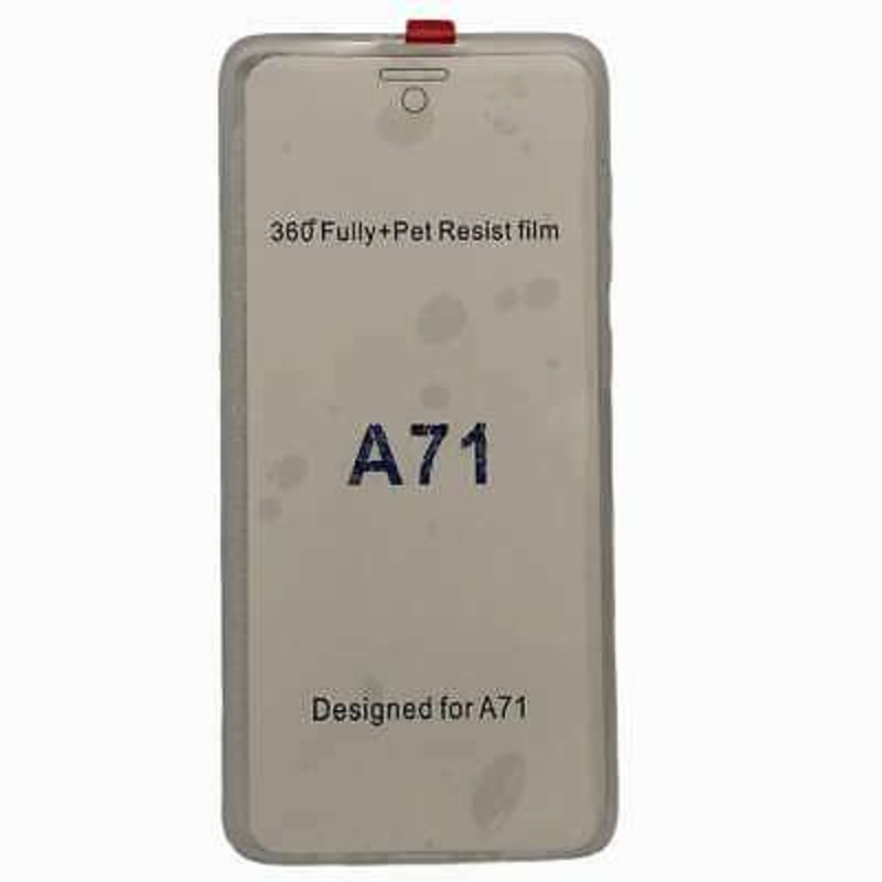 Imagen de Funda doble 360º para SAMSUNG GALAXY A71 Delantera y trasera Gel Transparente