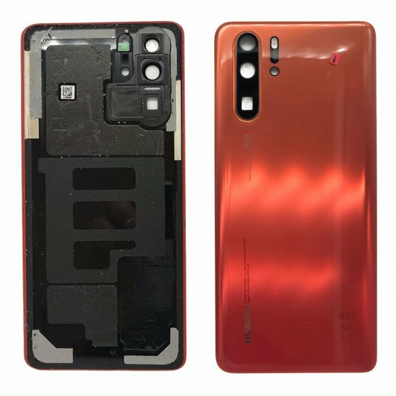 Imagen de Tapa Cristal Trasera Cubre Batería Color Rojo Para Huawei P30 Pro Desmontaje