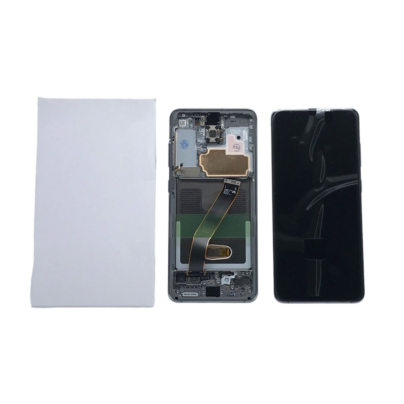 Imagen de Pantalla Original LCD +Táctil Para Samsung Galaxy S20 5G SM-G981 Con Marco Negro