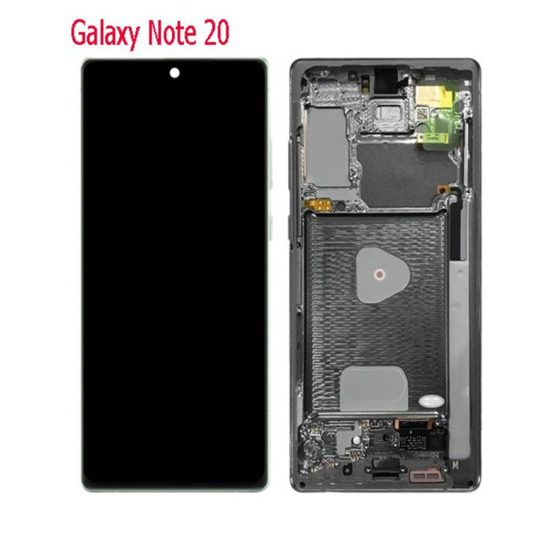 Imagen de Pantalla Original Completa +Marco Para Samsung Galaxy Note 20 USADO negro