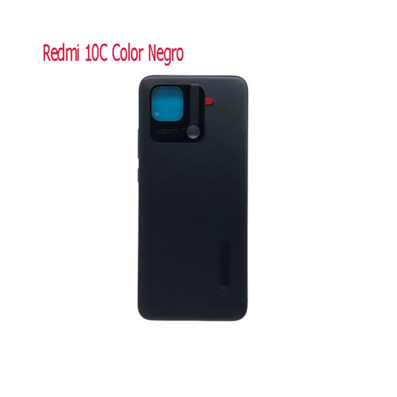 Picture of Tapa Trasera Cubre Batería Para Xiaomi Redmi 10C Color Negro