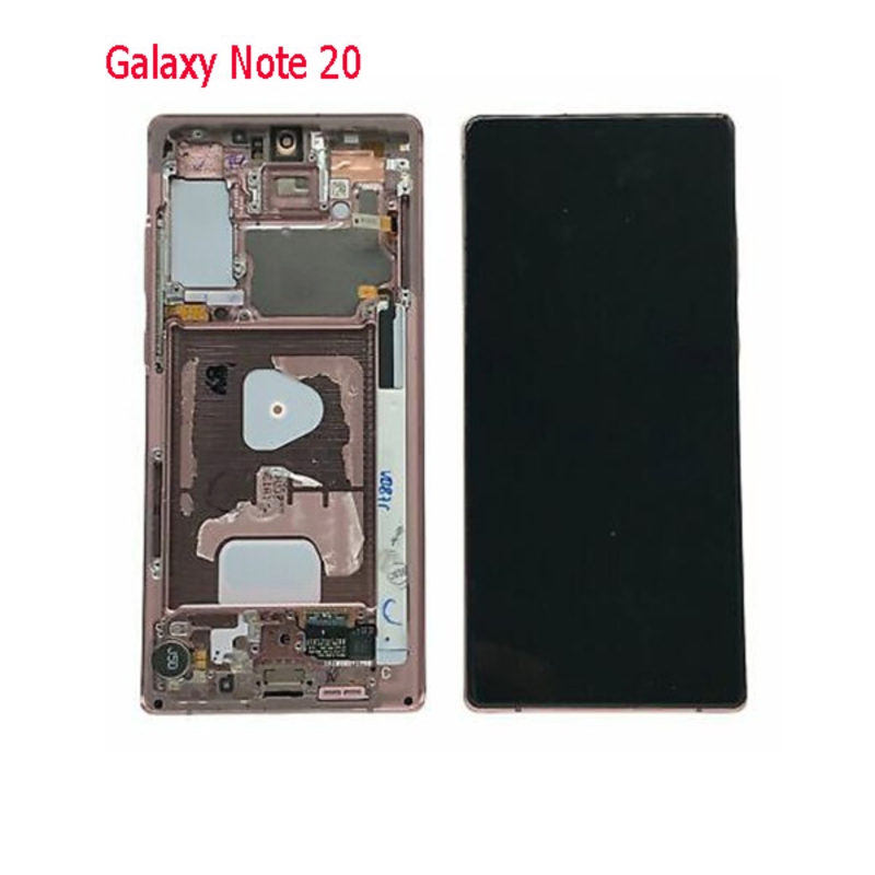 Imagen de Pantalla Original Completa +Marco Para Samsung Galaxy Note 20 Usado Bronce