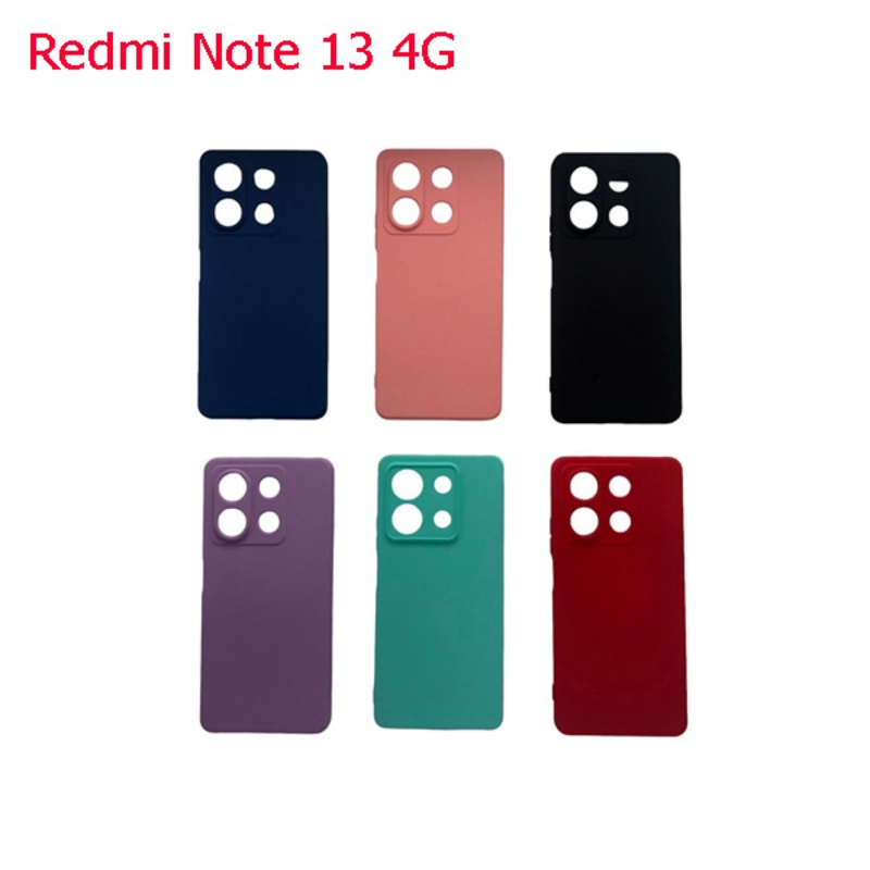 Imagen de Funda Silicona Suave Para Xiaomi Redmi Note 13 4G con Cámara 3D - 7 Colores