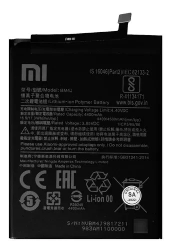 Imagen de Batería ORIGINAL para Xiaomi Redmi Note 8 Pro BM4J 4400 mAh